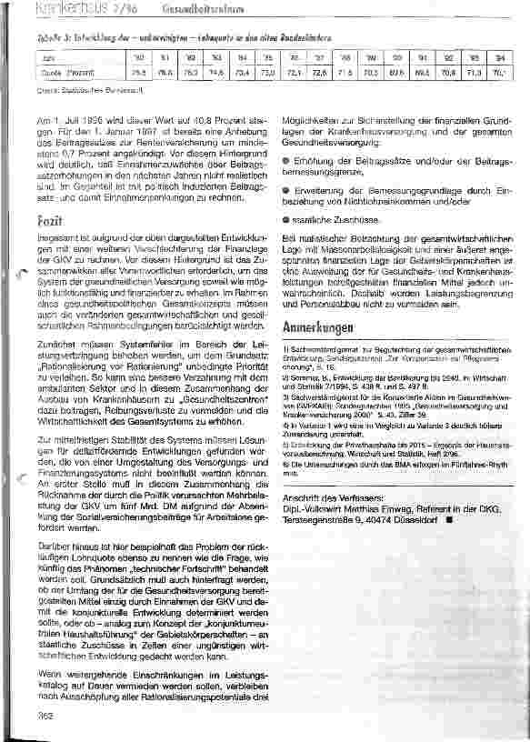 Vorschauseite 5: Erfolgsvoraussetzungen einer Gesundheitsreform