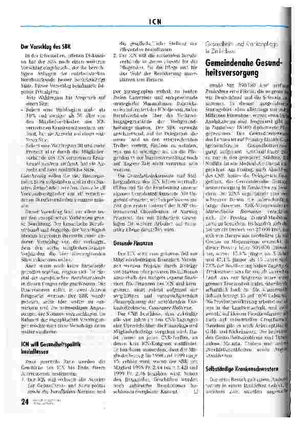 Vorschauseite 3: Weltweit die Gesundheitspoitik beeinflussen Versammlung des Weltbundes der Krankenschwestern