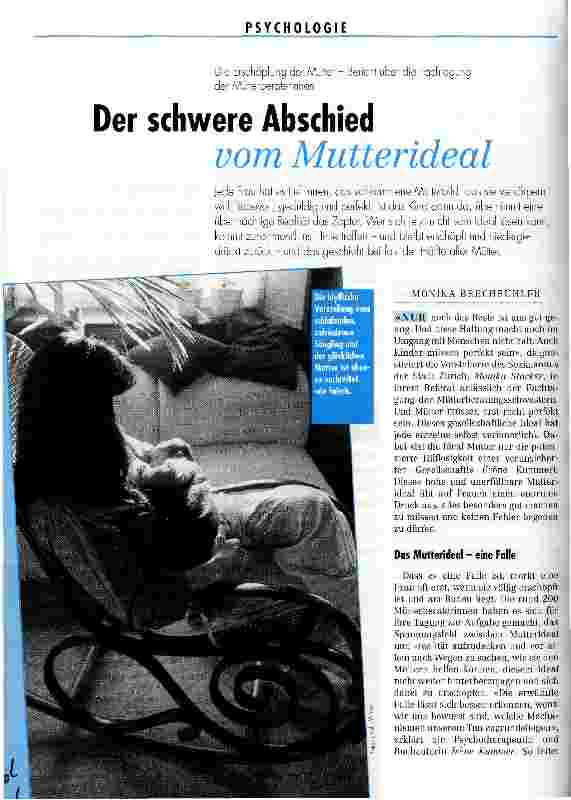 Vorschauseite 1: Der schwere Abschied vom Mutterideal