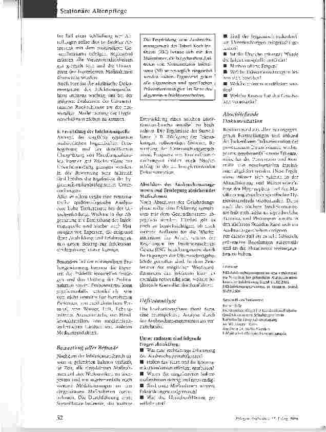 Vorschauseite 5: Achtung Infektionsgefahr!