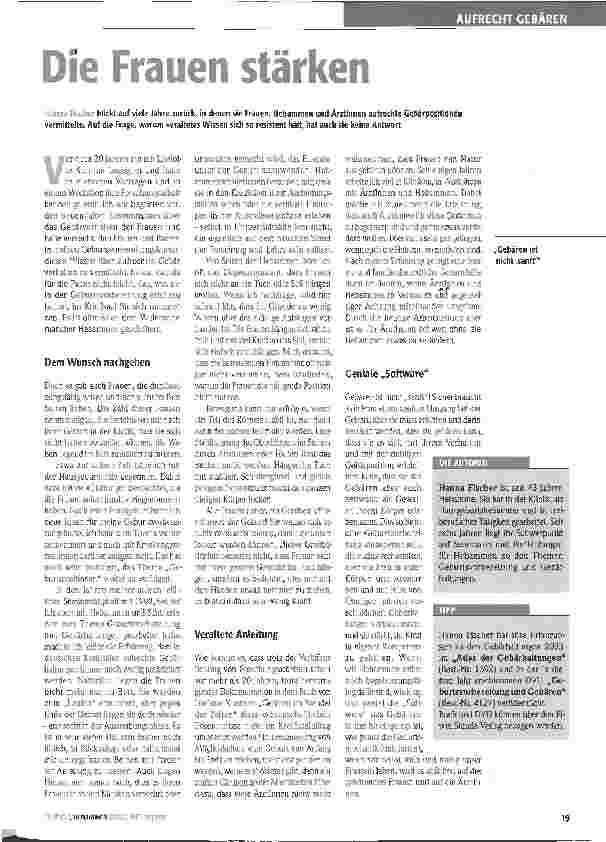 Vorschauseite 1: Die Frauen stärken