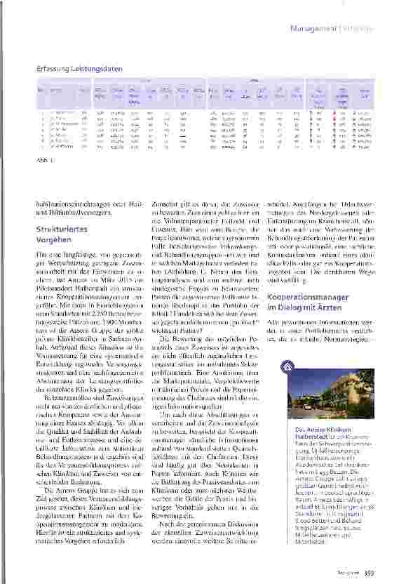 Vorschauseite 2: Zuweisermanagement Gefestigte Beziehung