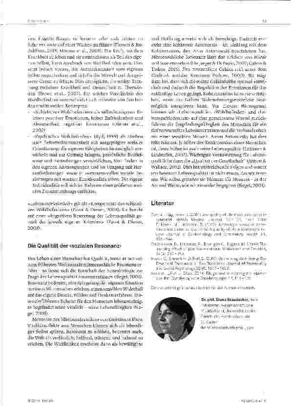 Vorschauseite 3: Lebensqualität: «Mit gebrochenen Flügeln fliegen lernen...»