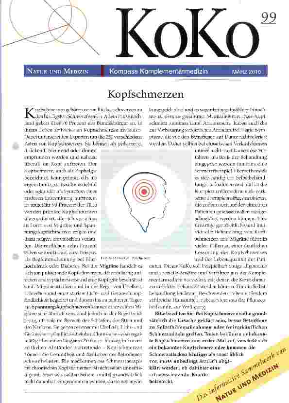 Vorschauseite 1: Kopfschmerzen