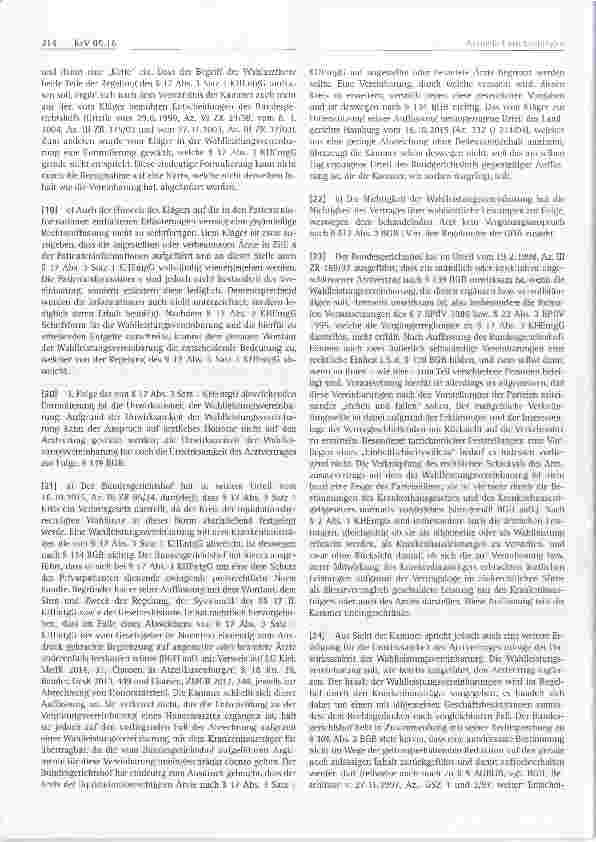 Vorschauseite 3: Gültigkeit von Wahlleistungsvereinbarungen