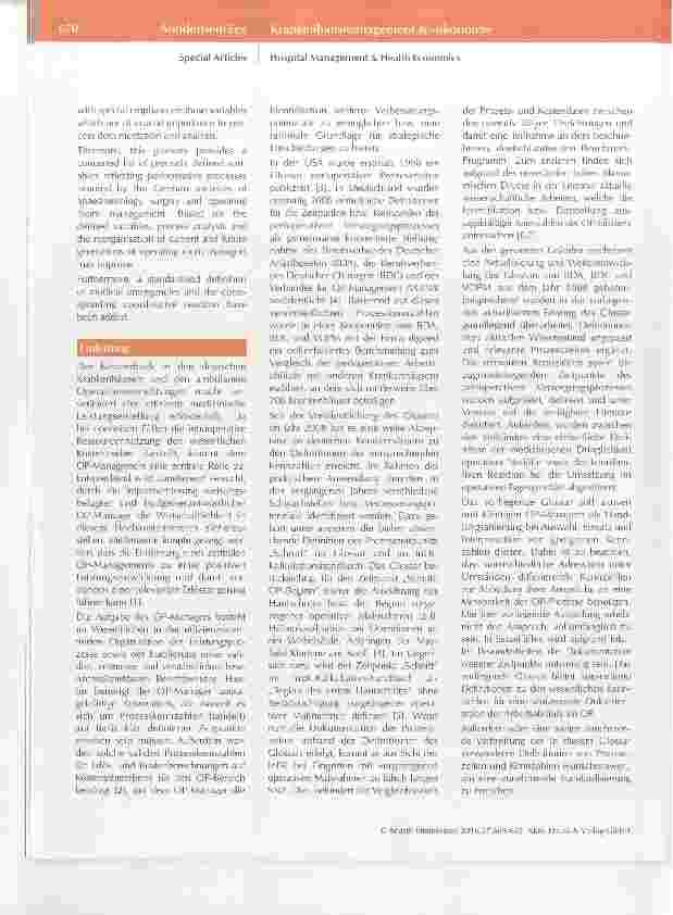Vorschauseite 2: Glossar perioperativer Prozesszelten und Kennzahlen * Eine gemeinsame Empfehlung von BDA/DGAI, BDC/DGCH und VOPM