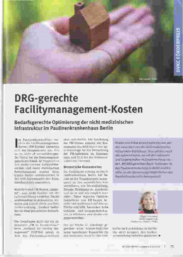 Vorschauseite 1: DRG-gerechte Facilitymanagement-Kosten