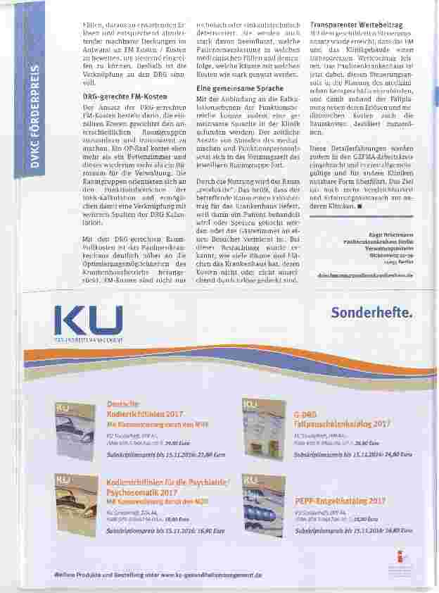 Vorschauseite 2: DRG-gerechte Facilitymanagement-Kosten
