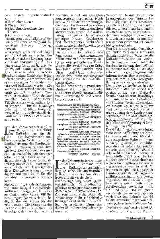 Vorschauseite 2: Vereinbarung von Sonderpflegesätzen und Sonderentgelten I. Möglichkeiten der Krankenhäuser