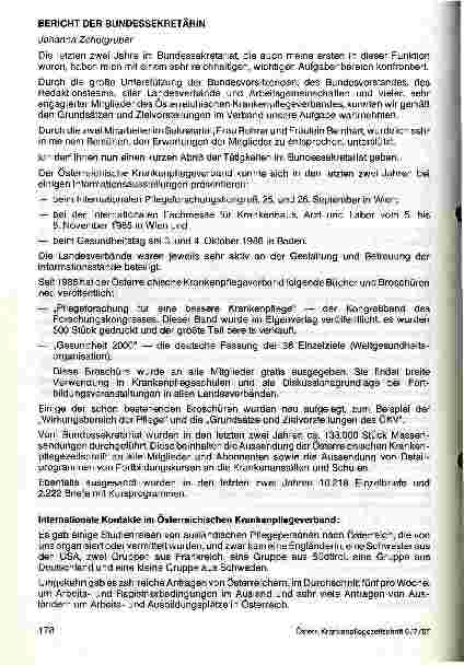 Vorschauseite 4: Delegiertenkonferenz 1987 des Österreichischen Krankenpflegeverbandes