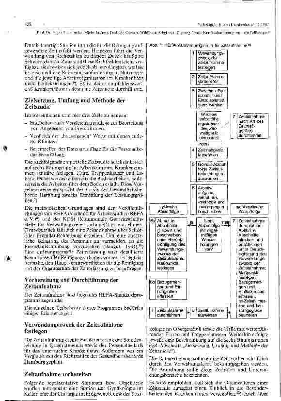 Vorschauseite 2: Arbeitszeitplanung für die Krankenhausreinigungein Fallbeispiel