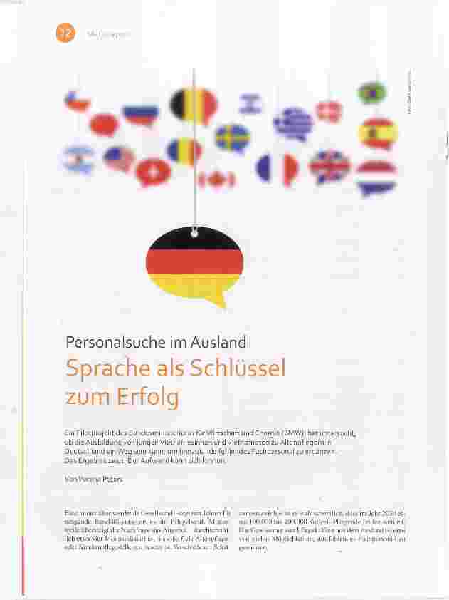 Vorschauseite 1: Personalsuche im Ausland SpracVie als Schlüsse zum Erfolg