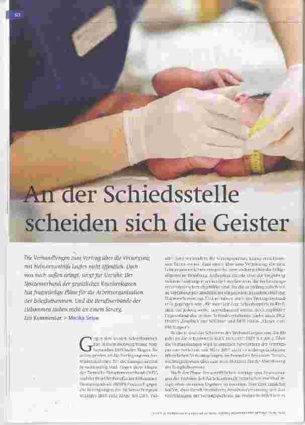 Vorschauseite 1: An der Schiedsstelle scheiden sich die Geister