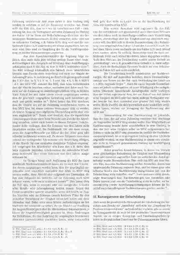 Vorschauseite 2: Verzicht zum Zwecke der Anstellung