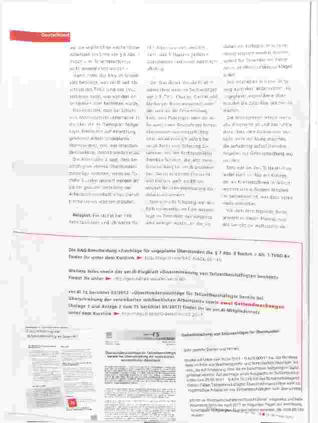 Vorschauseite 2: Überstundenzuschläge auch für Teilzeitbeschäftigte: Jetzt Ansprüche geltend machen!