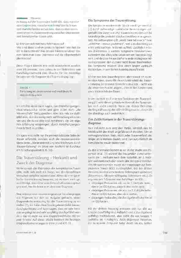 Vorschauseite 3: Trauerstörung Wenn der Trauerfluss gestört ist