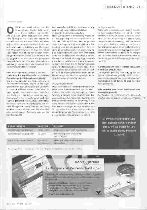 Vorschauseite 2: Mit Kapital eindecken