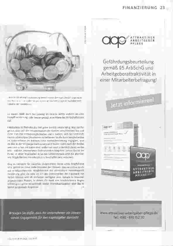 Vorschauseite 4: Mit Kapital eindecken