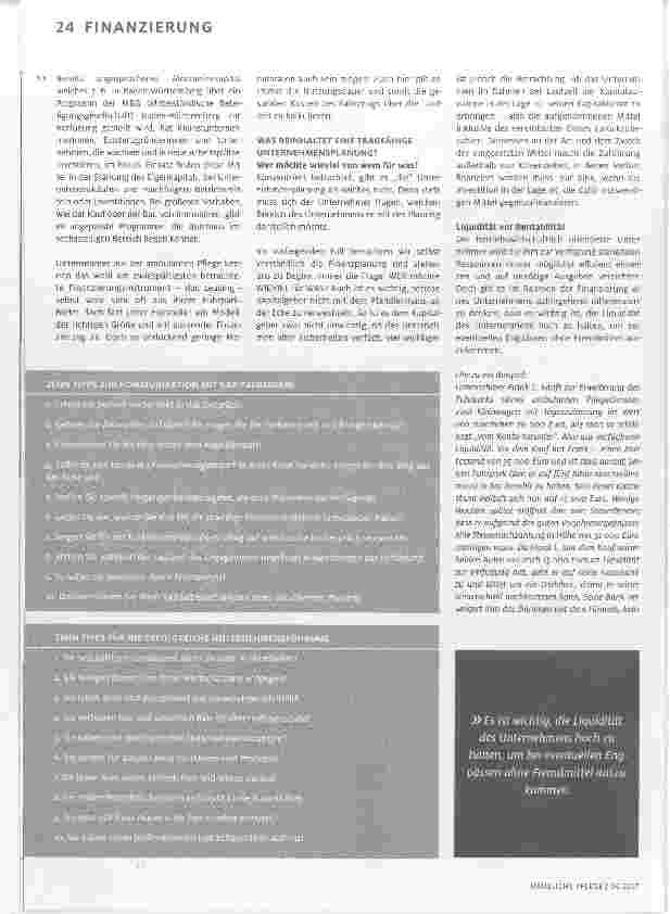 Vorschauseite 5: Mit Kapital eindecken
