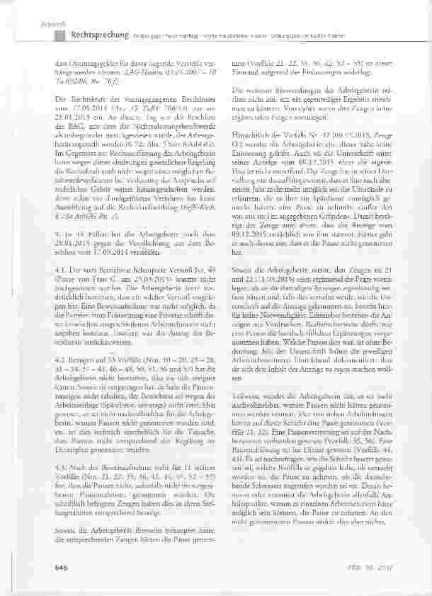 Vorschauseite 5: Verstoß gegen Pausenregelung Krankenhausbetreiber muss ein Ordnungsgeld von 88.000 € zahlen