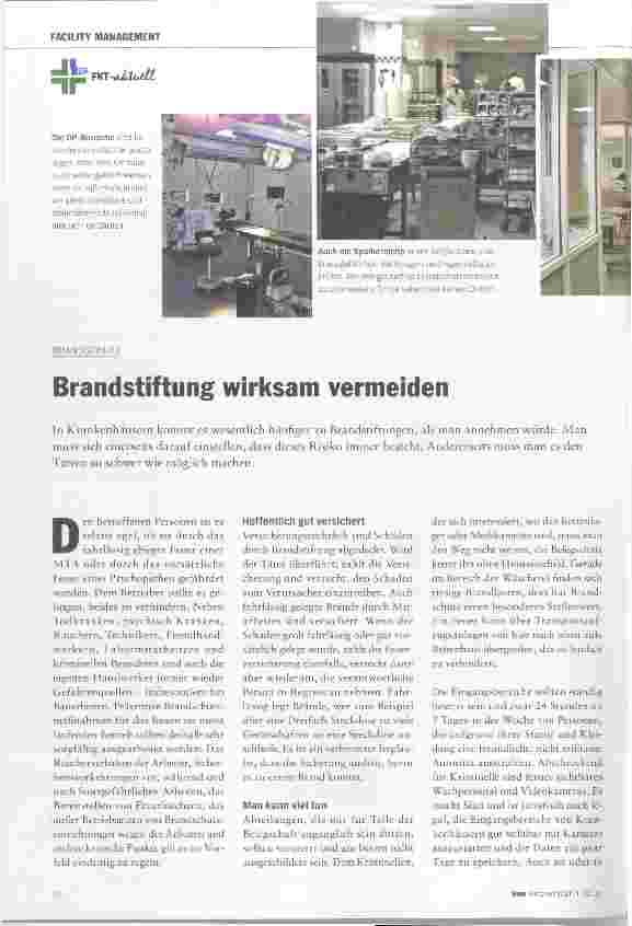 Vorschauseite 1: Brandstiftung wirksam vermeiden