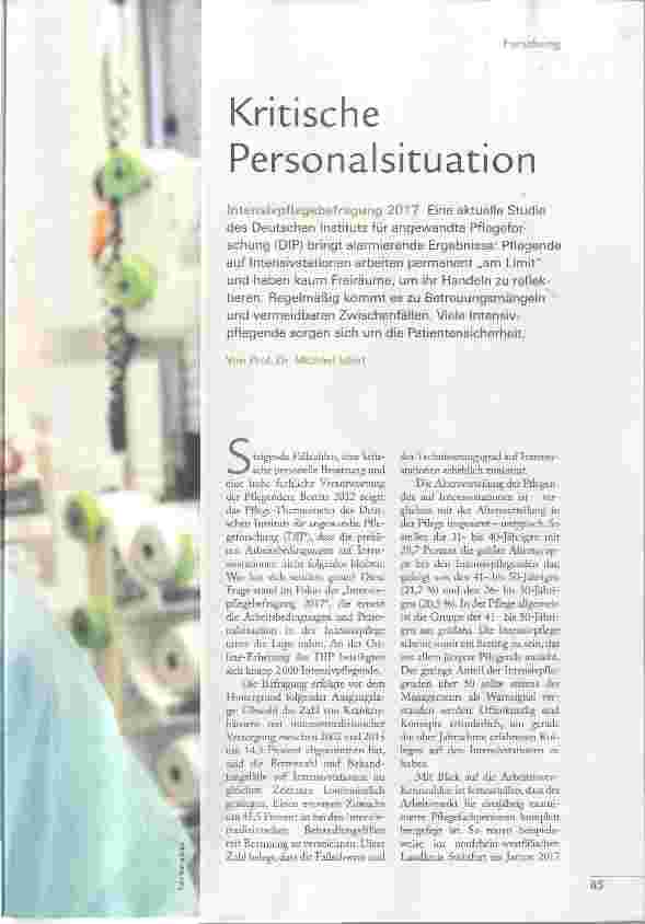 Vorschauseite 2: Kritische Personalsituation