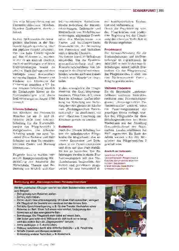 Vorschauseite 2: Schulung für den Rücken