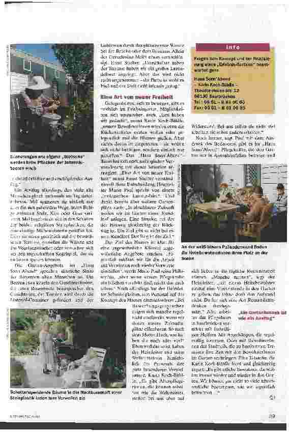 Vorschauseite 2: Ein Platz an der Sonne Erlebnisgarten