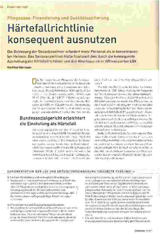 Vorschauseite 1: Härtefallrichtlinie konsequent ausnutzen