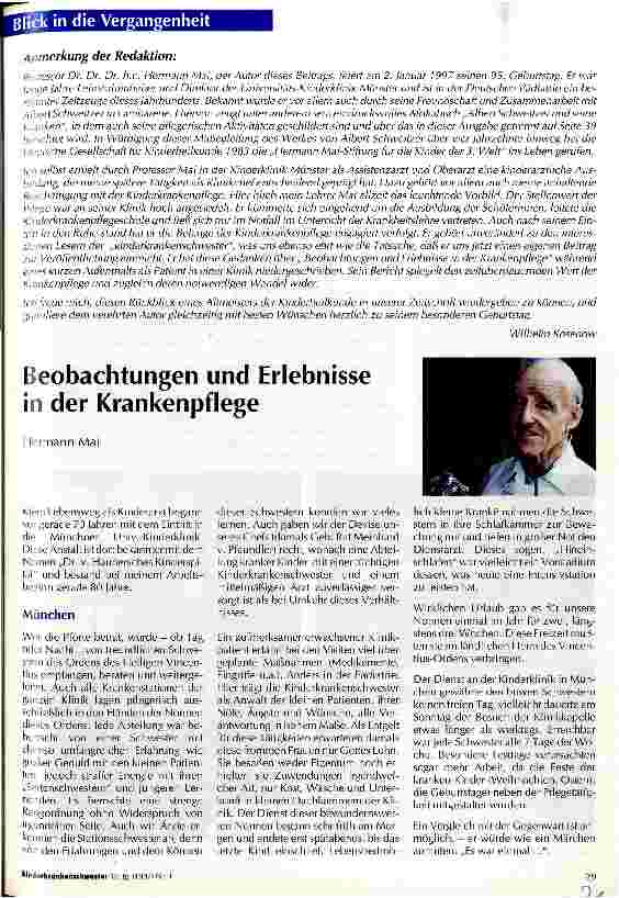 Vorschauseite 1: Beobachtungen und Erlebnisse in der Krankenpflege