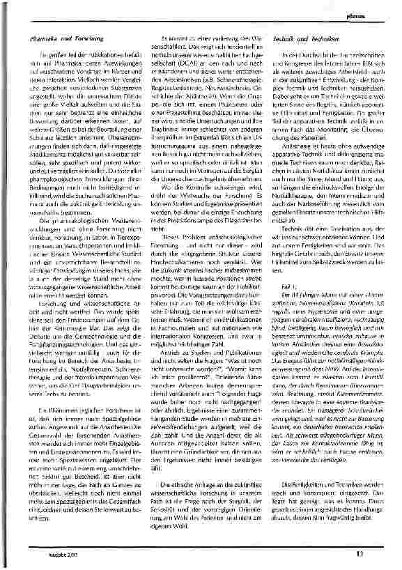 Vorschauseite 2: Ethische Fragen an zukünftige Entwicklungen in Anästhesie und Intensivmedizin