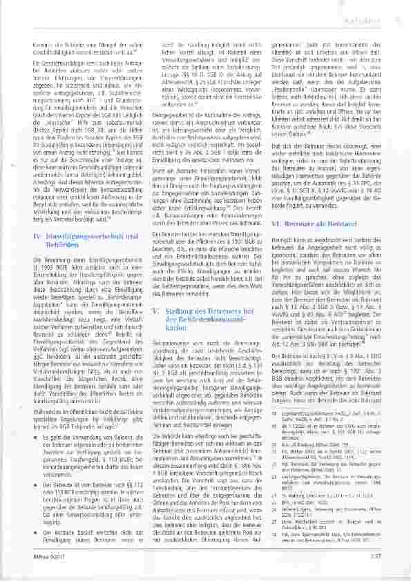 Vorschauseite 3: Die Stellung von Betreuern und (Vorsorge-)Bevollmächtigten gegenüber Behörden