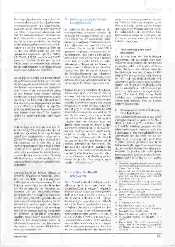 Vorschauseite 5: Die Stellung von Betreuern und (Vorsorge-)Bevollmächtigten gegenüber Behörden
