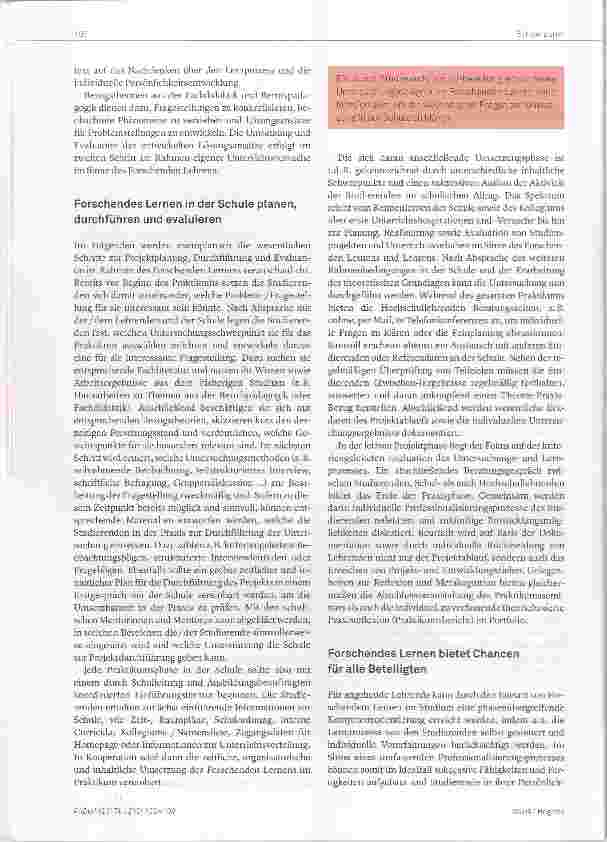 Vorschauseite 4: Vom Forschenden Lernen zum Forschenden Lehren