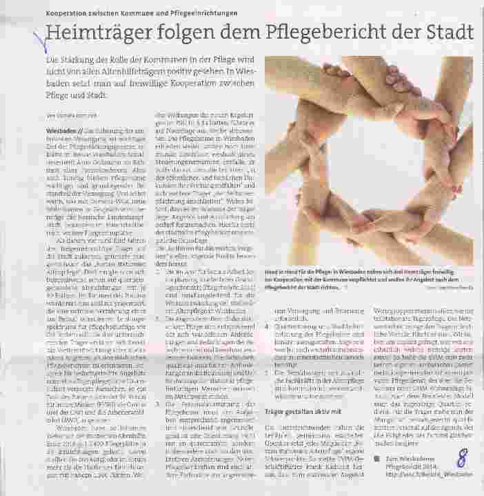 Vorschauseite 1: Heimträger folgen dem Pflegebericht der Stadt