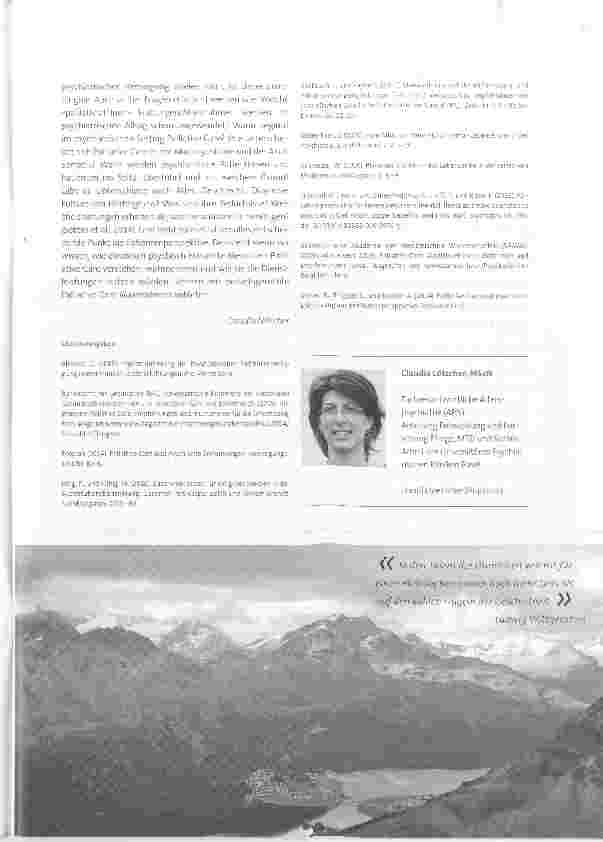 Vorschauseite 3: Die Umsetzung der «Nationalen Leitlinie Palliative Care» in der psychiatrischen Versorgung