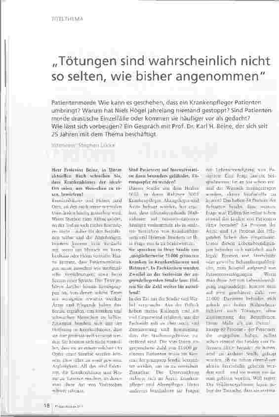 Vorschauseite 1: Tötungen sind wahrscheinlich nicht so selten, wie bisher angenommen
