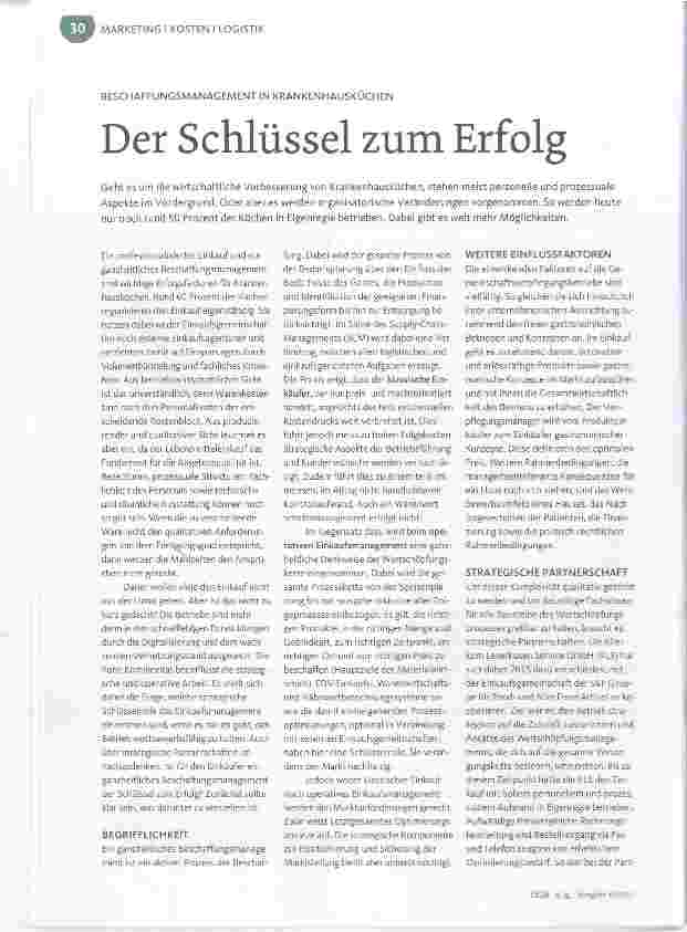 Vorschauseite 1: Der Schlüssel zum Erfolg
