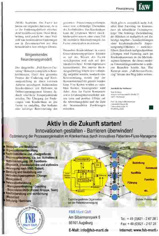 Vorschauseite 3: Full-Service-Factoring für Krankenhäuser