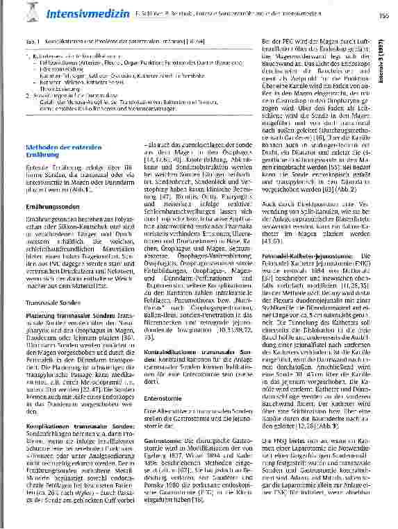 Vorschauseite 2: Enterale Sondenernährung in der Intensivmedizin
