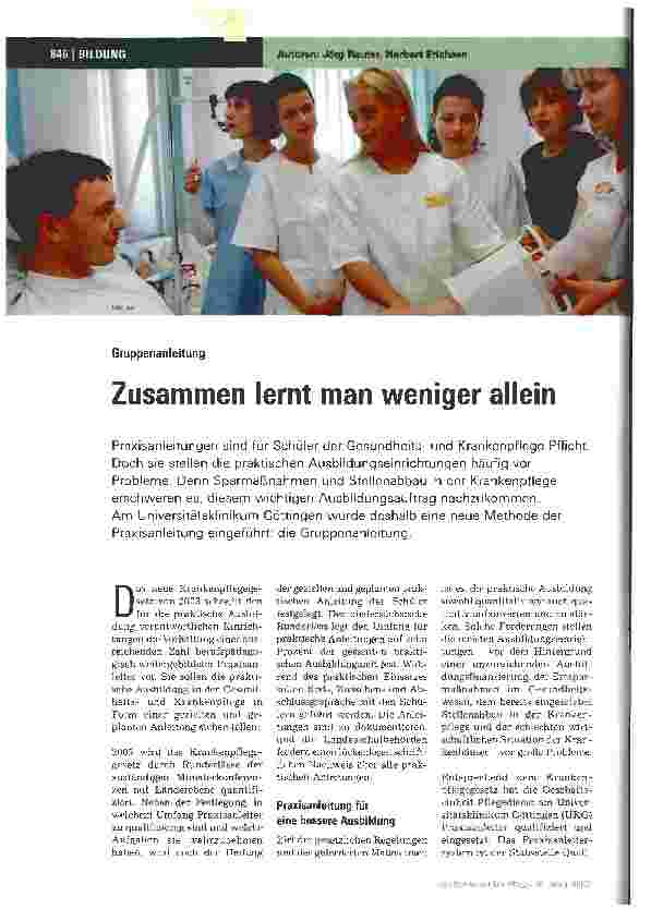 Vorschauseite 1: Zusammen lernt man weniger allein