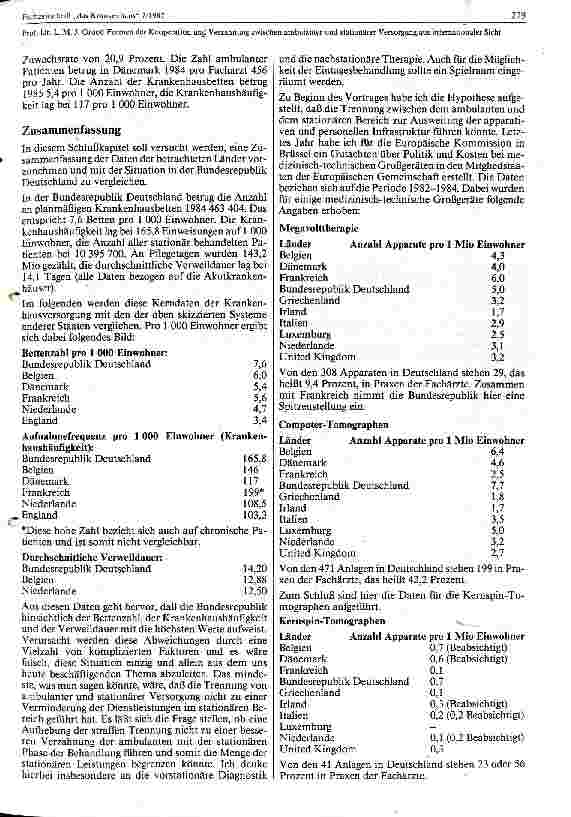 Vorschauseite 6: Formen der Kooperation und Verzahnung zwischen ambulanter und stationärer Versorgung aus internationaler Sicht