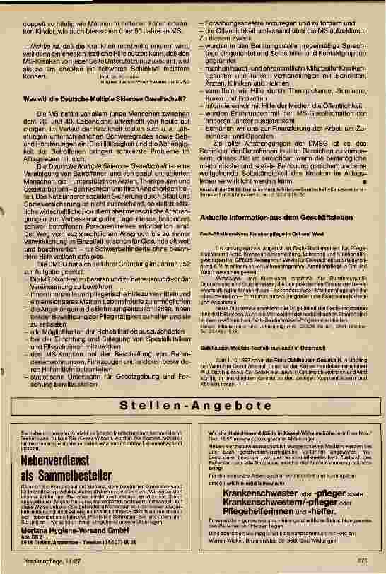 Vorschauseite 2: Die Deutsche Multiple Sklerose Gesellschaft - DMSG Informationen über die multiple Sklerose MS