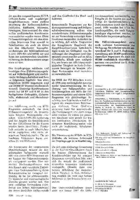 Vorschauseite 2: Kode-Definitionen für Fallpauschalen und Sonderentgelte Abbildung medizinisch sinnvoller Tätigkeit?