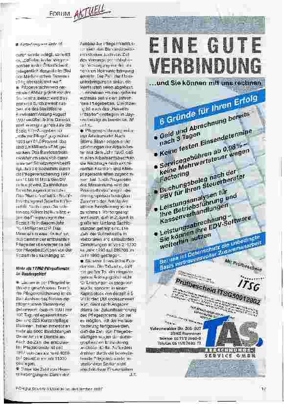 Vorschauseite 2: Was Hilfebedürftige von der Pflegeversicherung halten Studie der Universität Hamburg