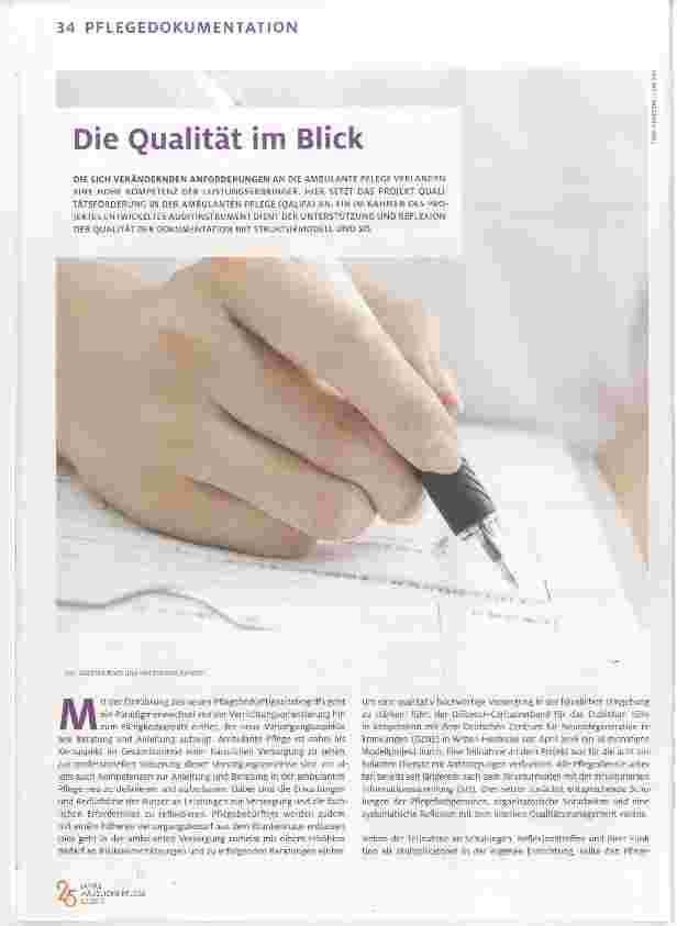 Vorschauseite 1: Die Qualität im Blick