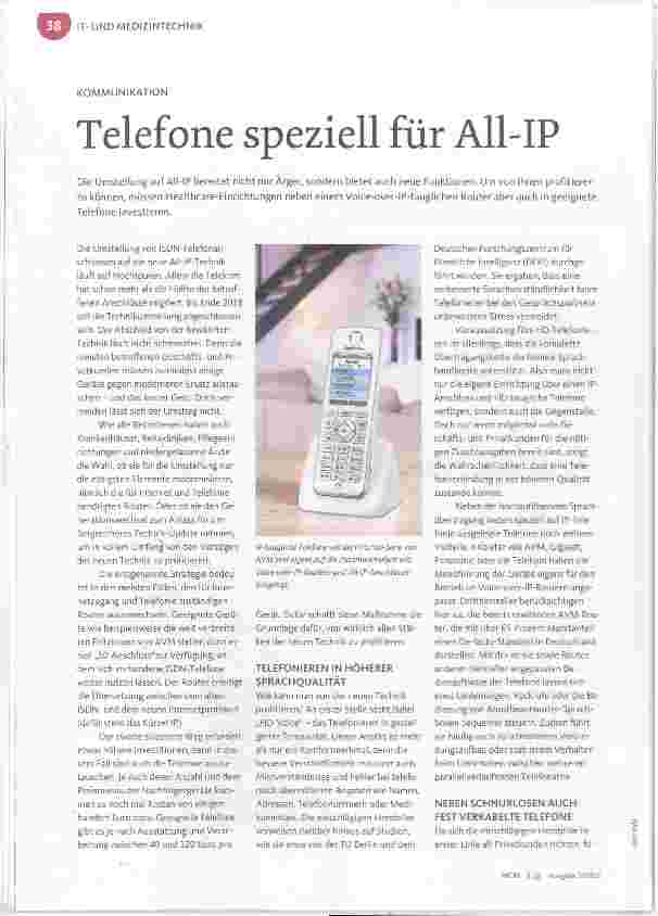 Vorschauseite 1: Telefone speziell für All-IP