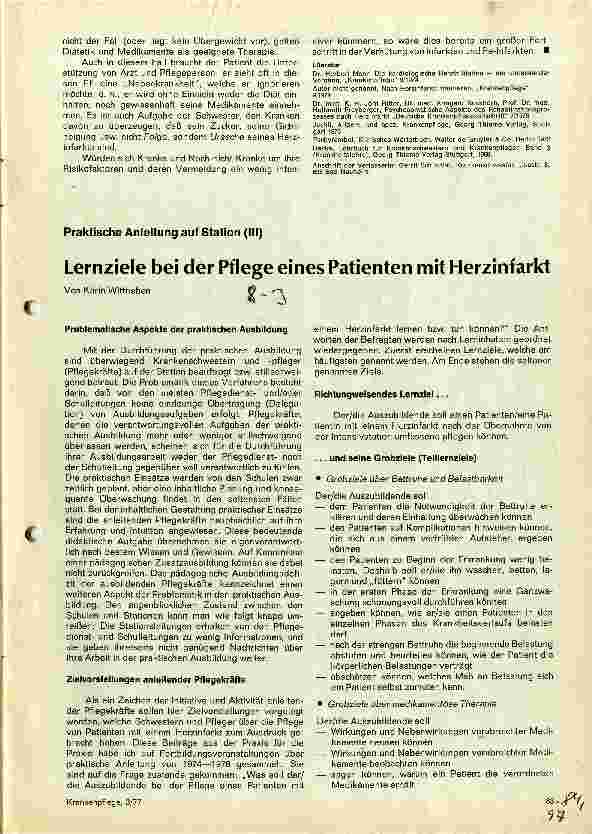 Vorschauseite 4: Infarkt und Infarktkranke