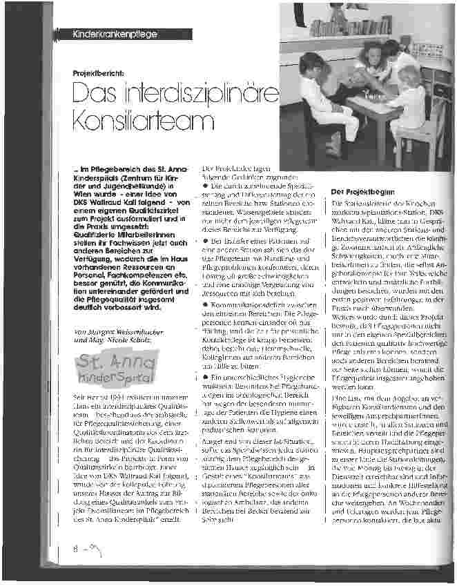 Vorschauseite 1: Das interdisziplinäre Konsiliarteam