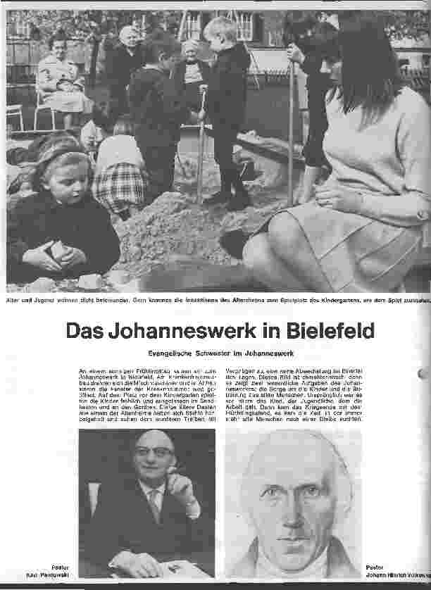 Vorschauseite 1: Das Johanneswerk in Bielefeld Evangelische Schwester im Johanneswerk